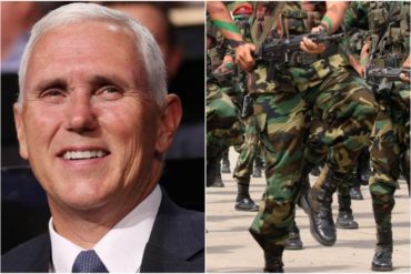 ¡VEA! Pence ofrecerá “incentivos” a militares venezolanos este #7May para que se desmarquen de Maduro