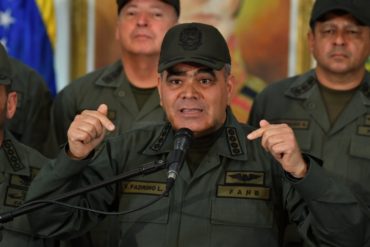 ¡POR FAVOR! Padrino López: Desde Colombia todos los días hay una agresión constante contra Venezuela
