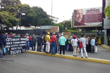 ¡LO ÚLTIMO! Jubilados y pensionados protestaron en sede de Pdvsa denunciando la falta de pagos (+Videos)