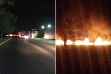 ¡ESTÁN HARTOS! Habitantes del oeste de Maracaibo protestan por llevar tres días sin luz (+Fotos)