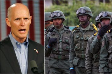 ¡FRONTAL! Rick Scott considera que “todo el mundo” debería enviar apoyo militar para restablecer la democracia en Venezuela (+Video)