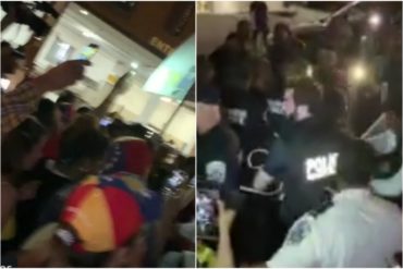 ¡MIRE! El momento en que se llevan detenido a uno de los activistas que estaba en la Embajada de Venezuela en EEUU (Había agredido a un venezolano +Video)