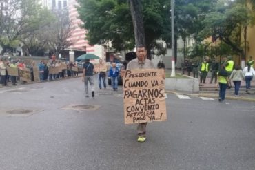 ¡CON FIRMEZA! Extrabajadores petroleros se mantienen en huelga de hambre y protestan este #10Jun (+Fotos)