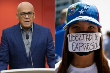 ¡QUE DESCARO! Jorge Rodríguez calla sobre la censura del régimen en su mensaje por el Día Nacional del Periodista