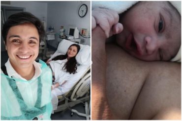 ¡CONMOVEDOR! “Fue realismo mágico”: El tierno mensaje con el que Lorent Saleh dio la bienvenida a su hijo (+Video)