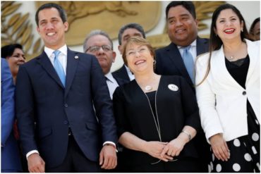 ¡ENTÉRATE! El chiste que hizo reír a Bachelet en la foto con Guaidó durante encuentro en la Asamblea Nacional (+Incluidos periodistas)