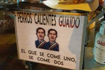 ¡CREATIVOS! “Perros calientes Guaidó”: el negocio de unos migrantes venezolanos en Chile (+Fotos)