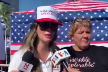 ¡ASÍ LO DIJO! Venezolana que apoya a Trump afirma que su reelección será “vital” para lograr la libertad en Venezuela (+Video)