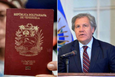 ¡DEBE SABERLO! Almagro sobre extensión de pasaportes venezolanos: “Esperamos que todos los países acojan el decreto»