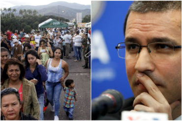 ¡POR FAVOR! La última de Arreaza: Acusó a Acnur de «mentir» sobre cifras del éxodo: «Inflan números para recibir más recursos»