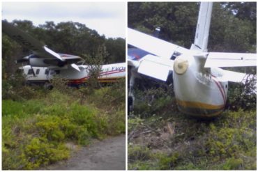 ¡SUSTO! Avioneta del INAC se accidentó cuando iba aterrizar en Los Roques (+Fotos) (+Le fallaron los frenos)