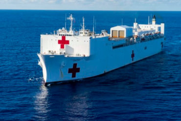 ¡ATENCIÓN! Buque hospital USNS Comfort de EEUU llegó a Colombia para misión humanitaria