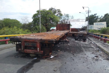 ¡GRAVE! Reportan la detención del dueño de la gandola que transportaba ayuda humanitaria el 23-F