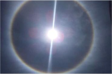 ¡UN ESPECTÁCULO! El halo solar que le regaló momentos de “luz” a los marabinos este #18Jun (+Fotos)