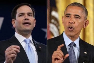 ¡CON TODO! Marco Rubio deja en la calle a Obama y dice que se opuso a las sanciones contra el régimen de Maduro