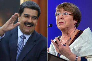 ¡QUÉ AGRESIVO! “Tiene que darse con una piedra en los dientes”, la violenta recomendación de Maduro a Bachelet (+Video)