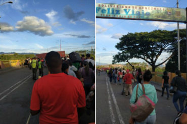 ¡VEA! Miles de venezolanos dan los primeros pasos a Colombia tras la reapertura de la frontera (+Fotos +Video)