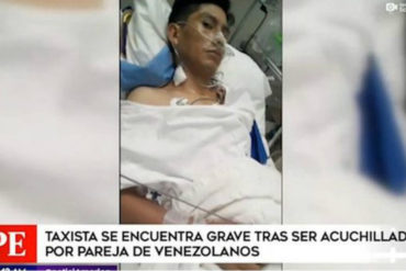 ¡TERRIBLE! Un taxista peruano es apuñalado por una supuesta pareja de venezolanos: “Le han destrozado todos los órganos”