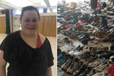 ¡INICIATIVA! La venezolana que ha reunido más de 3.000 pares de zapatos en EE.UU. para donarlos a sus coterráneos