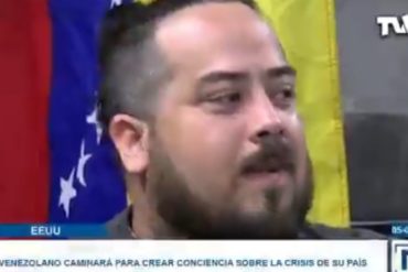 ¡INCREÍBLE! Venezolano caminará de Miami a Washington en honor a los migrantes venezolanos (+Video)