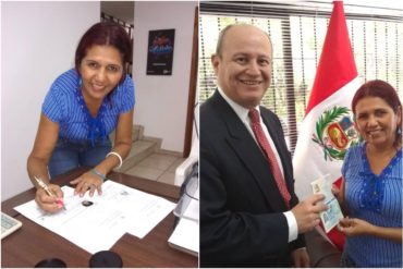 ¡ENTÉRATE! Entregaron la primera visa humanitaria en el Consulado de Perú de Caracas (+Fotos)