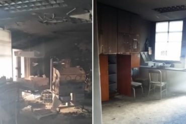 ¡LAMENTABLE! Así quedó el área de cirugía neonatal del Hospital Universitario de Caracas después del incendio (+Fotos)