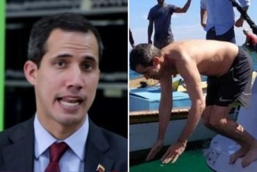 ¡ENTÉRESE! Lo que dijo Guaidó del chapuzón que se dio al llegar a Nueva Esparta (+Video)