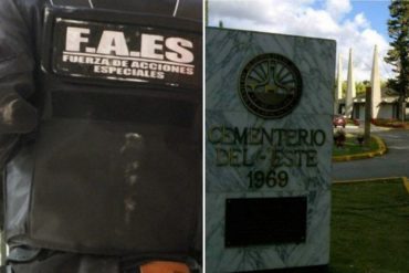 ¡ÚLTIMO MINUTO! Reportan fuerte presencia de las FAES en los alrededores del cementerio del Este (+Video)