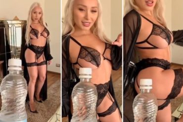 ¡AY CHAMO! La picante forma en la que esta explotada modelo cumplió con el reto viral del bottle cap challenge (+Video)