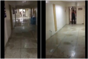 ¡DIOS SANTO! Reportan colapso en sala de servicio de nefrología del hospital Razetti de Barcelona (+Video + aguas negras por todas partes)