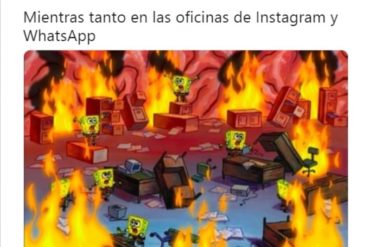 ¡INSÓLITO! Los memes sobre la caída mundial de WhatsApp, Instagram y Facebook no se hicieron esperar (+Imágenes)