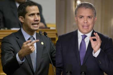 ¡UNIDOS! Guaidó destaca papel de Duque para lograr la libertad de Venezuela: «Nuestra hermana Colombia cada día más comprometida con el retorno a la democracia»