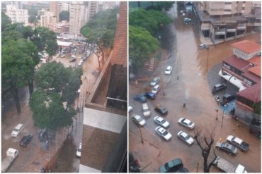 ¡DESASTRE TOTAL! Fuertes lluvias generaron caos en vialidades de Caracas este #8jul (+Fotos)