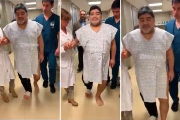 ¡CONFIADO COMO SIEMPRE! Maradona tras operación de la rodilla: “Hoy volví a caminar como cuando tenía 15 años” (+Video)