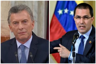 ¡POR FAVOR! Arreaza recriminó a Macri por denunciar crisis: «Este señor pretende obtener votos agrediendo a Venezuela»