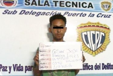 ¡VÁLGAME DIOS! Funcionarios del Cicpc detienen a hombre que violó a su hija de 5 años en Puerto la Cruz