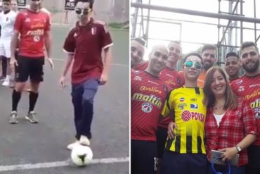 ¡QUÉ BELLEZA! El Caracas Fútbol Club invitó a Rufo Chacón al Cocodrilos Spork Park (+Foto +Video)