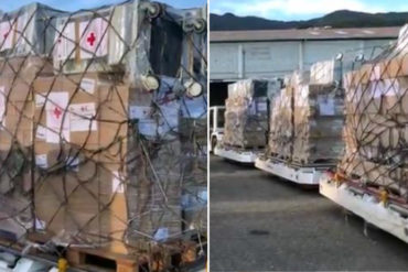 ¡ÚLTIMO MINUTO! Llega a Venezuela un avión con 34 toneladas de medicamentos y suministros médicos donados por la Cruz Roja (+Video)