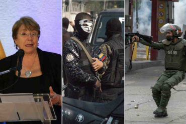 ¡DIRECTA! Bachelet señaló a la GNB y PNB por uso “excesivo” de la fuerza y a las FAES por ejecuciones “extrajudiciales”