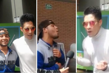 ¡GRAN MOMENTO! ‘Chyno’ Miranda compartió con el venezolano que cantaba en las calles de Bogotá (+Video +Me voy enamorando)