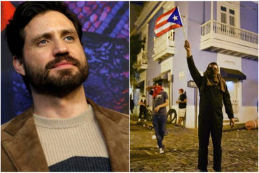 ¡VEA! Edgar Ramírez se solidariza con las protestas en Puerto Rico: Basta de tanto corrupto, mediocre e indolente