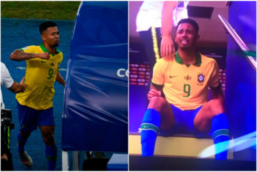 ¡PÍLLELO! El brasileño Gabriel Jesús empujó el VAR y lloró tras ser expulsado en partido final de la Copa América (+Videos)