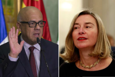 ¡INSOLENTE! La respuesta de Jorge Rodríguez a Federica Mogherini por la advertencia de sanciones al régimen: “Usted ya es pasado”