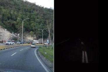 ¡RUTA DE LA MUERTE! Así se vio la carretera Panamericana entre Caracas y Los Teques durante el megapagón (+Video)