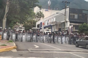 ¡ALERTA! Así se encuentran los alrededores de la sede de la Dgcim para impedir la movilización convocada por Guaidó (+Fotos)