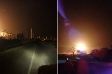 ¡A OSCURAS! Falla eléctrica afectó a las refinerías Amuay y Cardón  este #7Jul (+Fotos + Video)