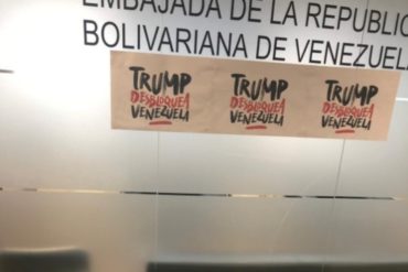 ¡EL COLMO! Denuncian que la “endeudada” embajada del régimen en Madrid “financia” la propaganda contra EEUU (+Fotos)