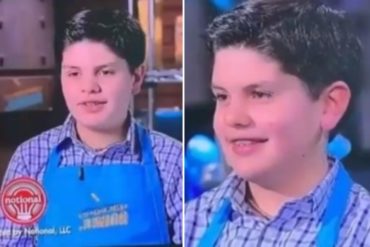 ¡ORGULLO CRIOLLO! El joven venezolano que ganó el premio Chopped Junior Champion (+Video)