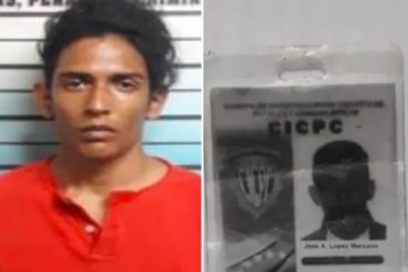 ¡SEPA! Capturaron a sujeto que se hacía pasar por detective del Cicpc para extorsionar a comerciantes