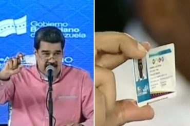 ¡OTRO MÁS! Maduro anuncia la creación de un nuevo carnet para personas con discapacidad (+Video)